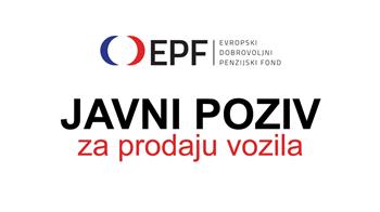 JAVNI POZIV za prodaju vozila putem postupka licitacije sistemom zatvorenih ponuda